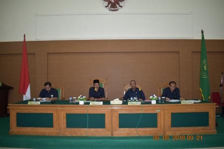 Manna Religious Court Participates in Coordination Meeting of Religious Courts in the Bengkulu High Religion Court